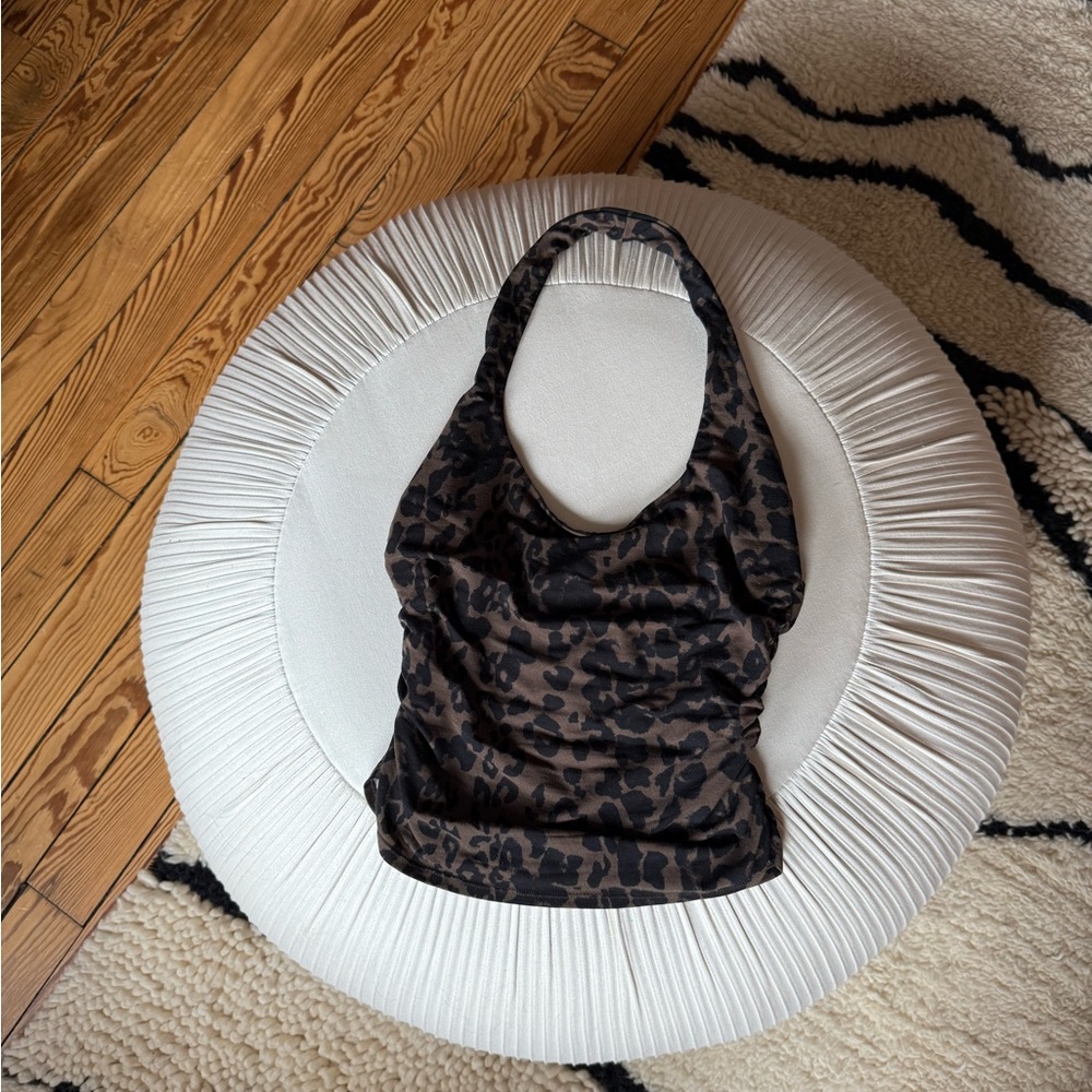 Leopard Print Halter Top